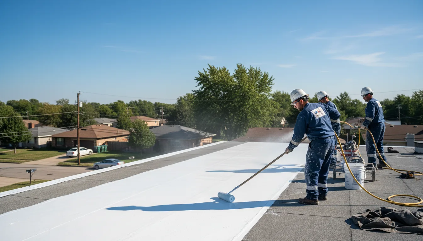 Commercial roof coating in Plympton, MA near me